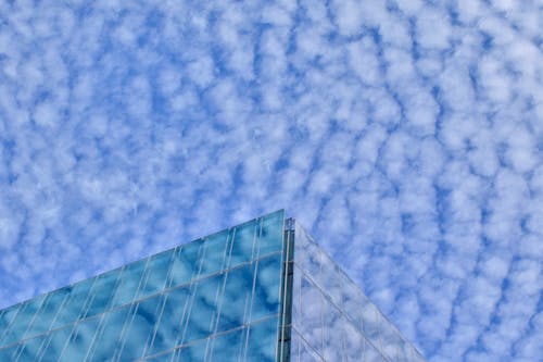 Clouds and Glass Building