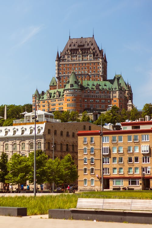 Chateau Frontenac on Hill in Quebec, Canada