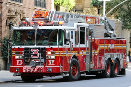 Close-up of an NYFD Fire Engine