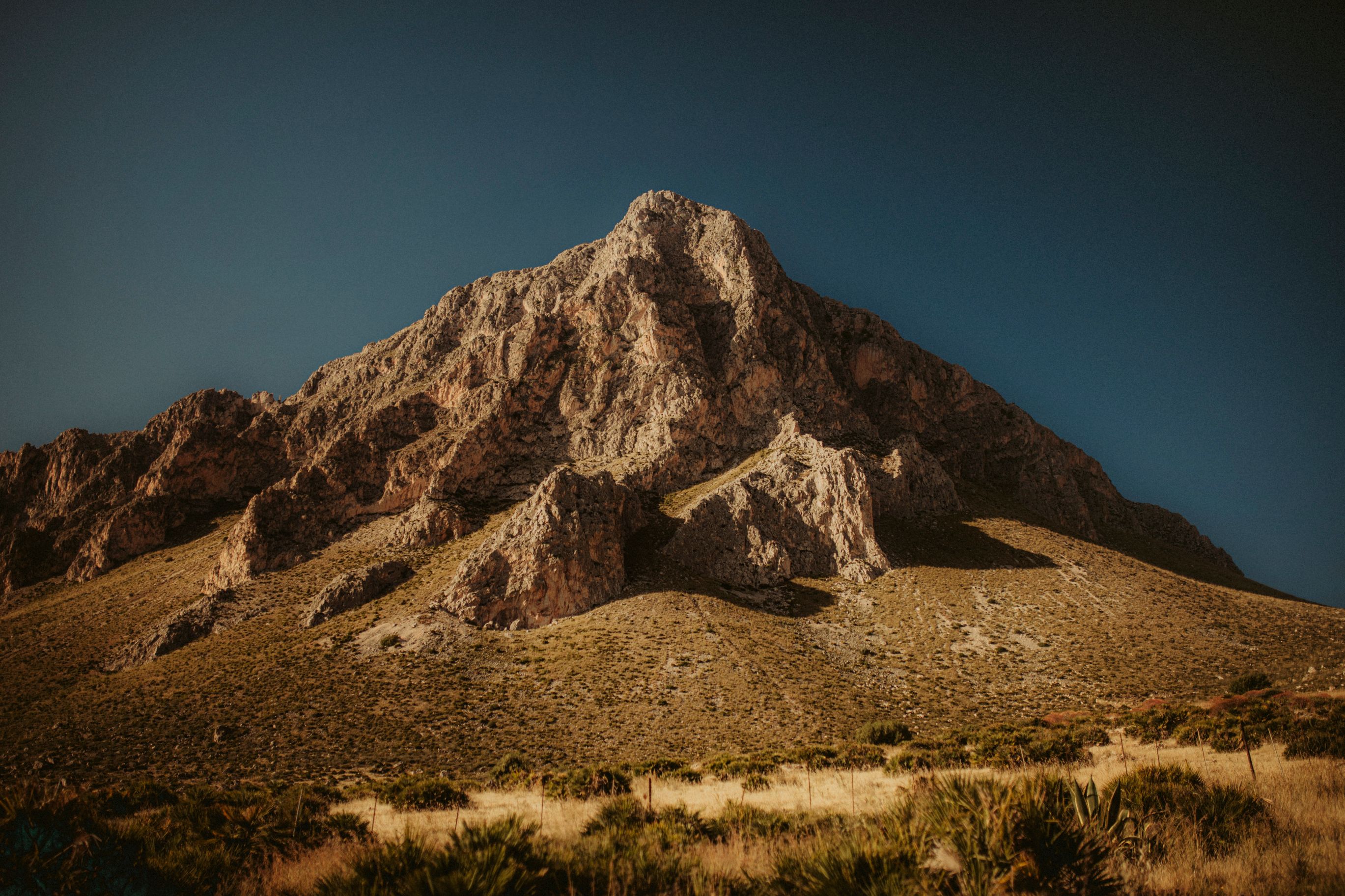 Brown Rocky Mountain Under the Blue Sky · Free Stock Photo
