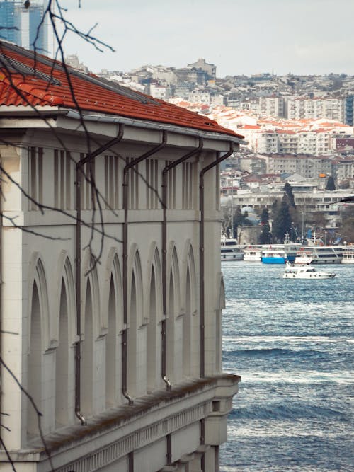 Photo of a Building with the Bosphorus Strait in the Background