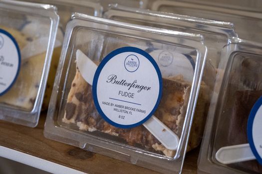 Desserts Packed on Plastic Containers