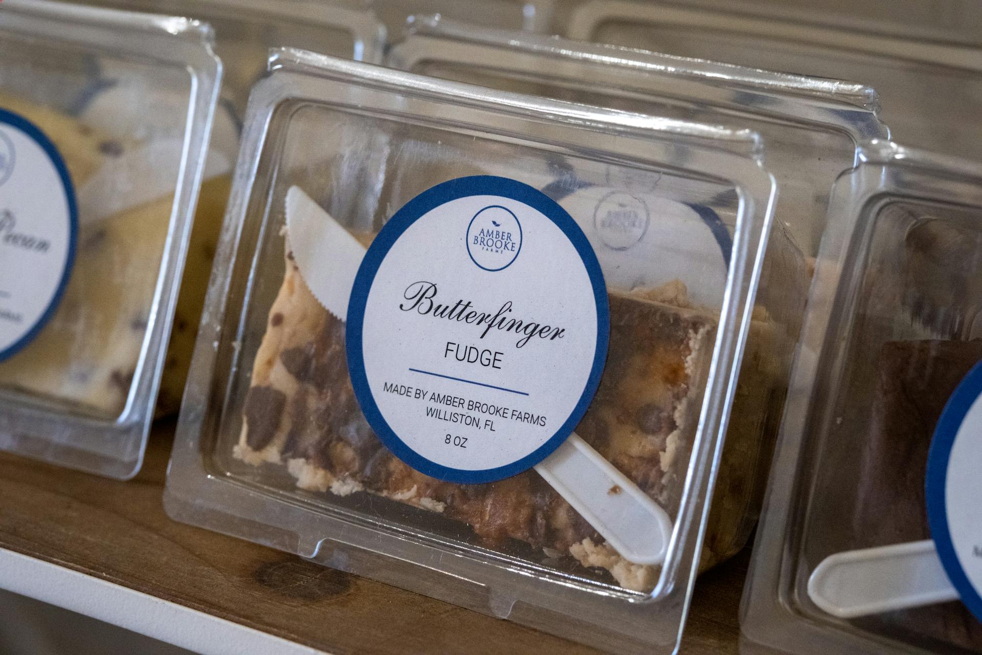 Desserts Packed on Plastic Containers