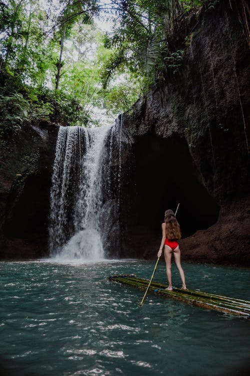 Fotos de stock gratuitas de balsa, cascada, jungla