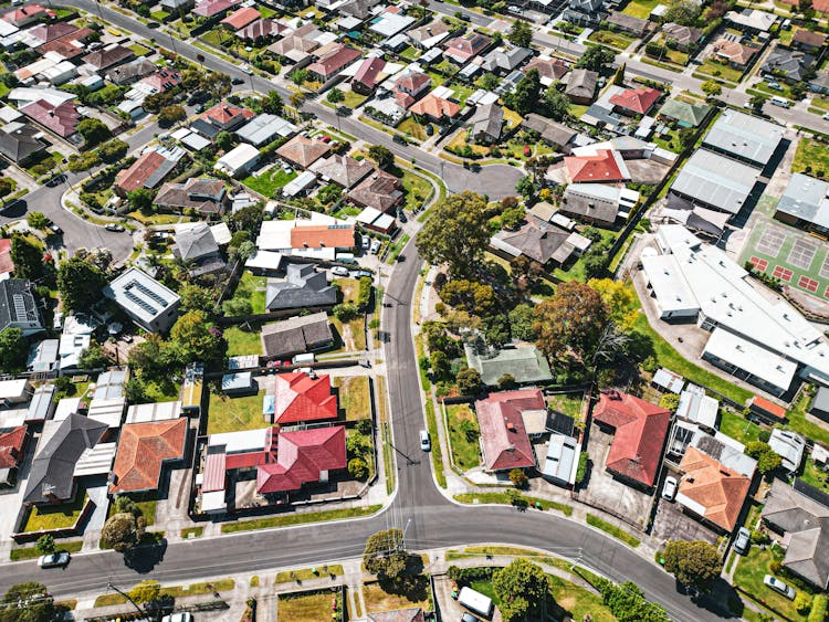 Aerial Suburban Image