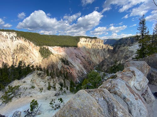 High Cliffs of Rock Mountains in the National Park