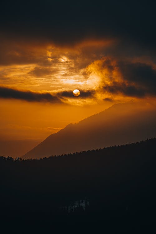 Sunset and Clouds in Sky