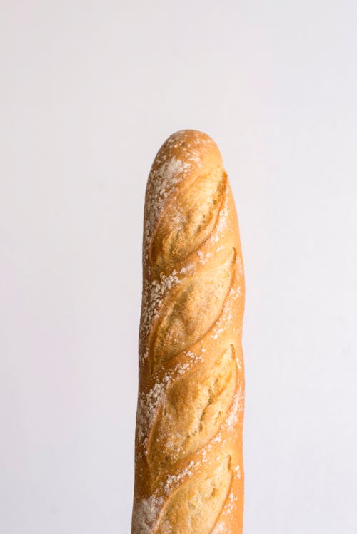 Gratis lagerfoto af baguette, brød, hvid baggrund