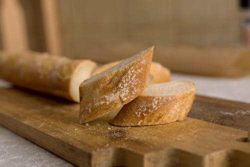 Close-Up Shot of Baguette