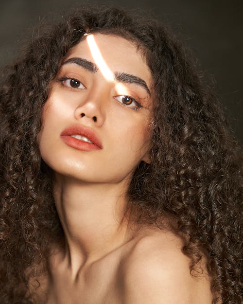 Woman with Curly Hair