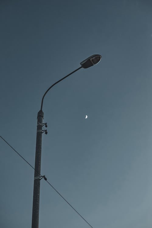 Street Light Lamp Under Blue Sky