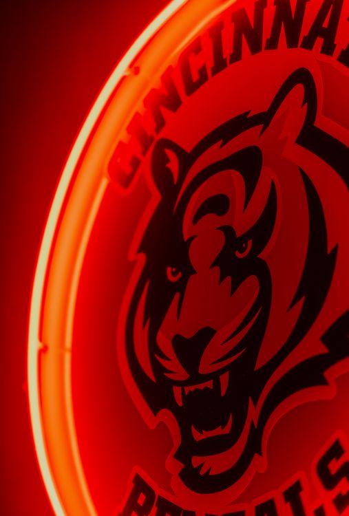 Bengals Sign A Close-Up Shot of the Logo of the Cincinnati Bengals ยท Free Stock Photo