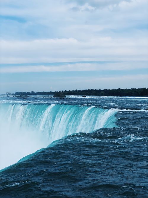 Free Captivating view of Horseshoe Falls at Niagara, a famous natural landmark. Stock Photo