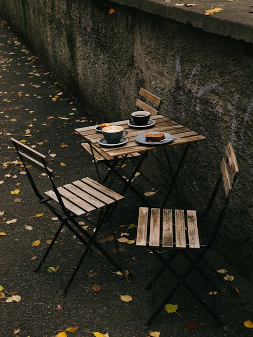 Free Sidewalk Cafe Table Stock Photo