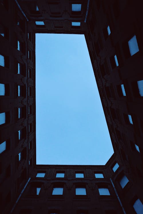 Sky over Walls of Residential Building