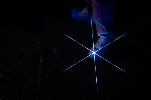 Free stock photo of blue, light flare, shoe