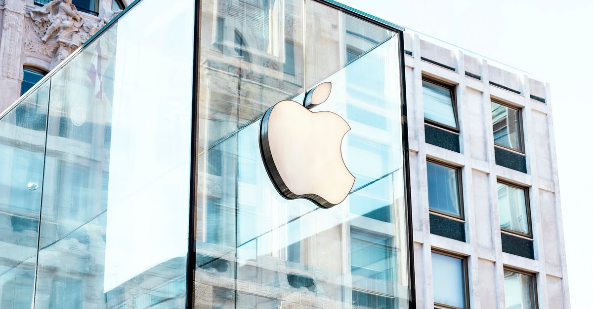 Apple Building Icon Building with Apple Logo · Free Stock Photo