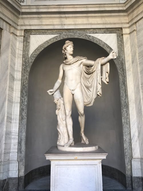 Marble Statue of Apollo Bervedere in the Vatican Museums, Vatican City