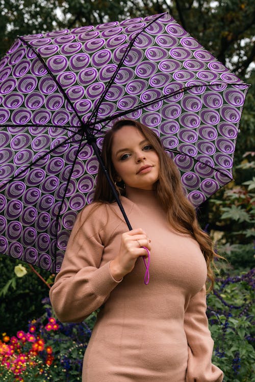 A Woman Holding an Umbrella