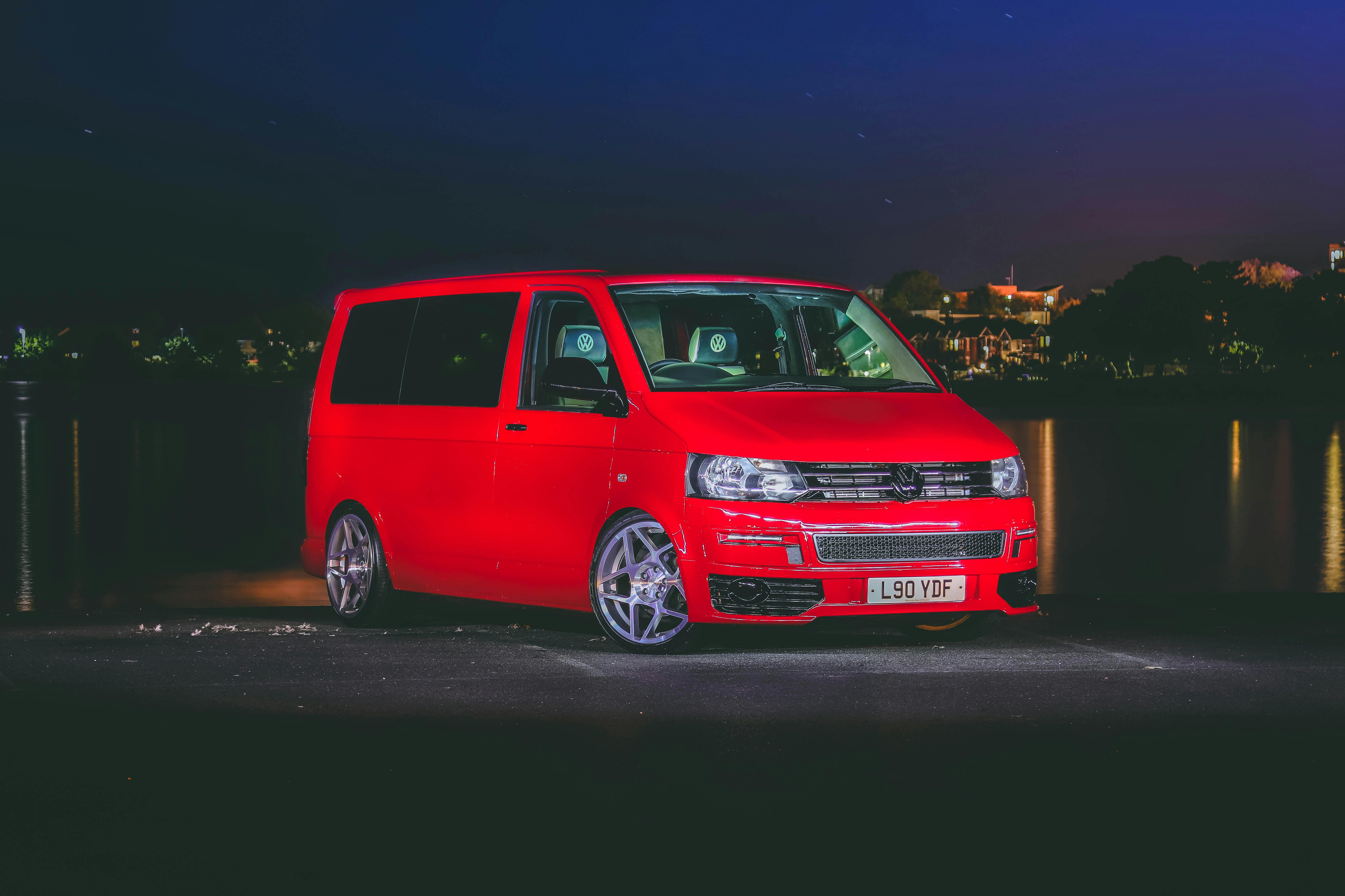 Photo of Red Volkswagen Van