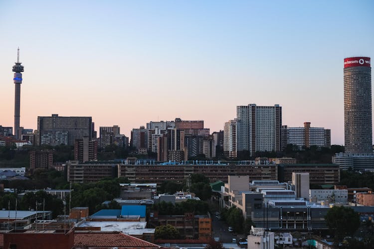 View Of Johannesburg Downtown, South Africa 