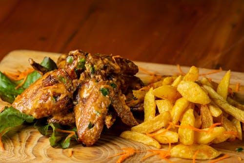Chicken Wings and Fries