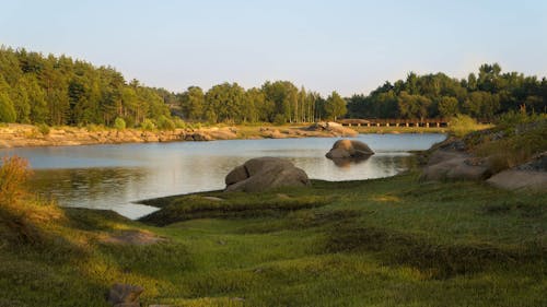 Landscape of a rural Area around a River 