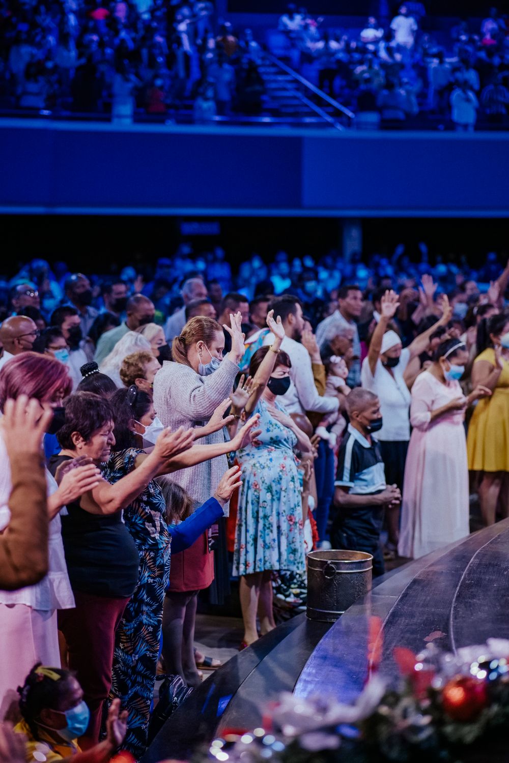Crowd Praying on Gathering on Station · Free Stock Photo