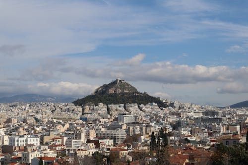 Free Mount Lycabettus in Athens  Stock Photo