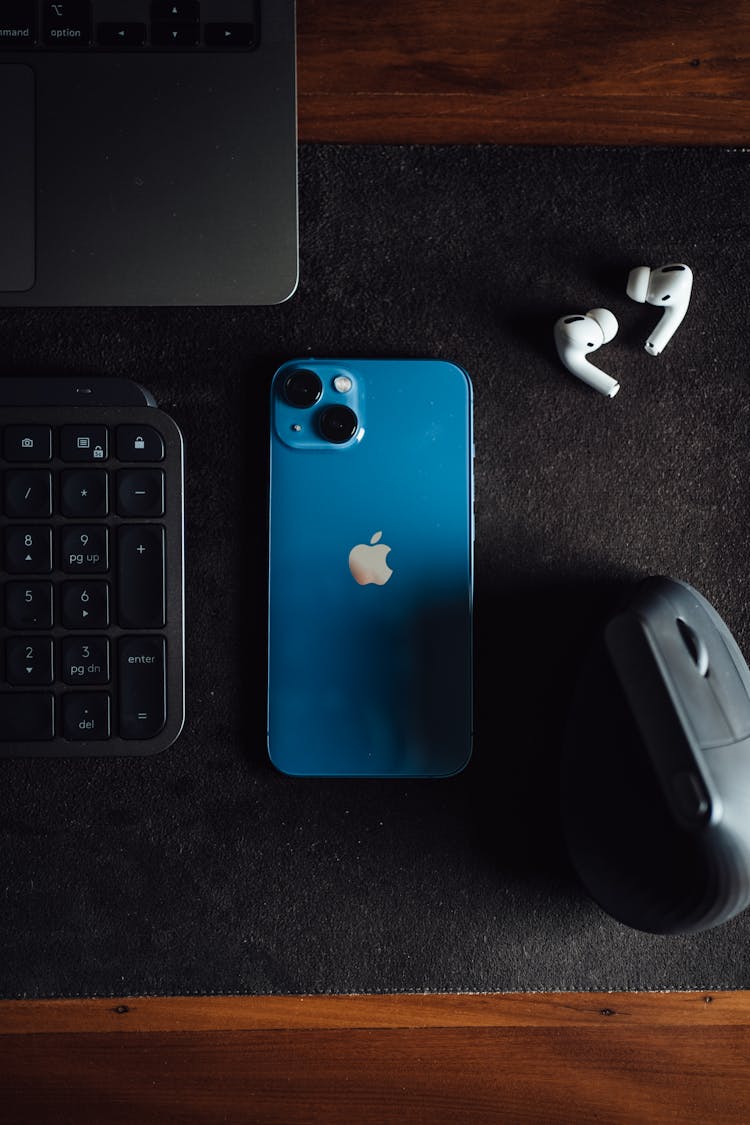 An Iphone On A Desk