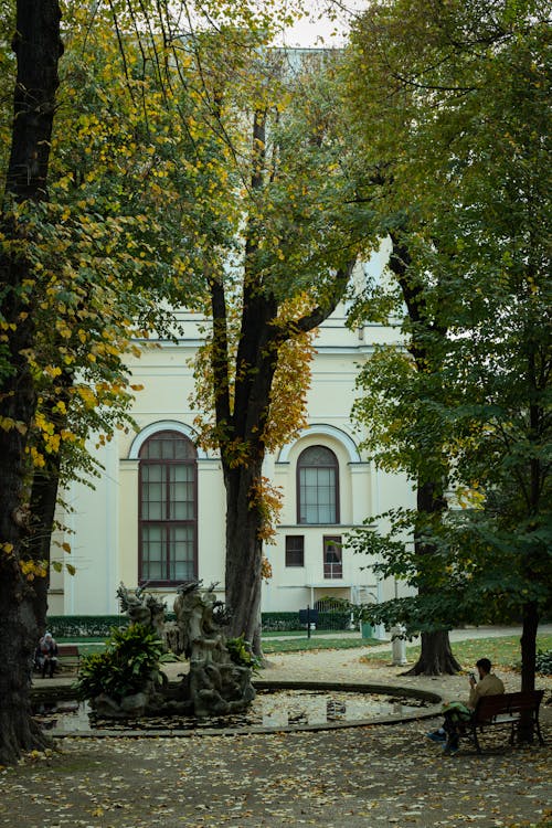 가을, 건물 외관, 공원의 무료 스톡 사진