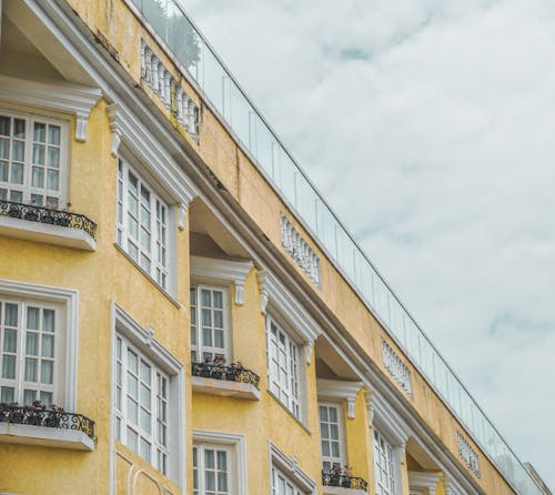 Free Yellow Painted Building Stock Photo