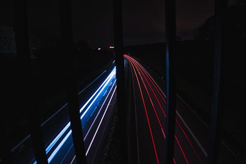 Free stock photo of at night, bridge, cars
