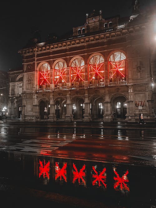 Kostenloses Stock Foto zu abend, betonbau, nacht