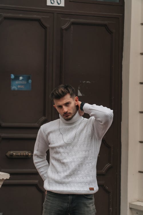 Man in Turtleneck Sweater