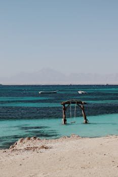 Swing in Sea by Laura  Meinhardt