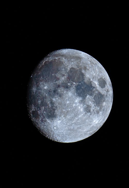 Moon on Black Background