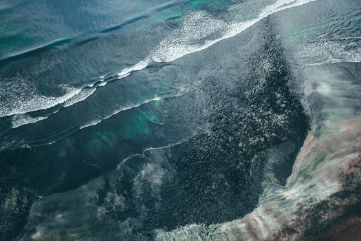 Swollen Sea with Waves 