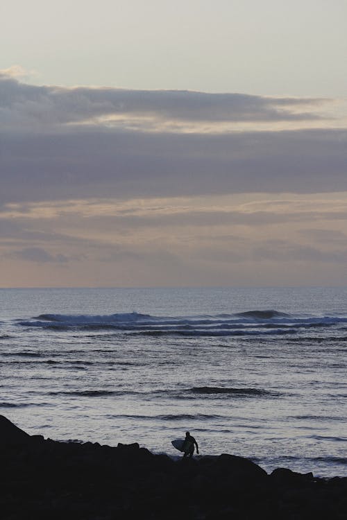 Foto d'estoc gratuïta de caminant, mar, oceà