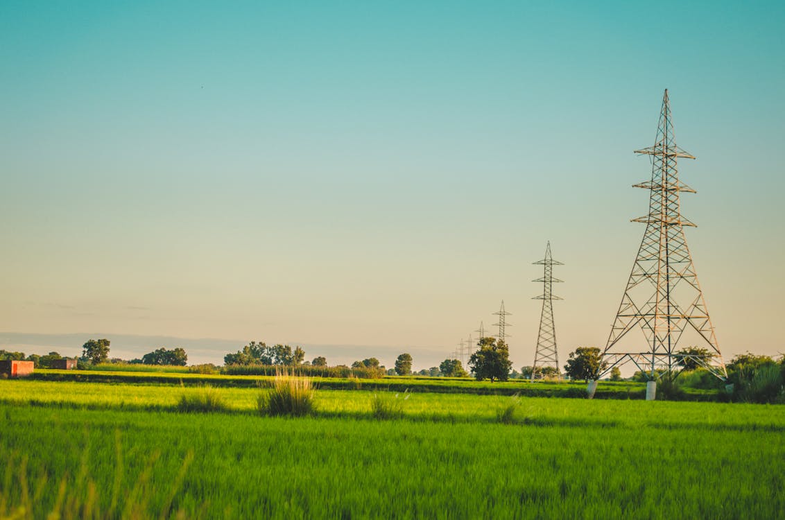 Free stock photo of blue sky, clear sky, electric tower