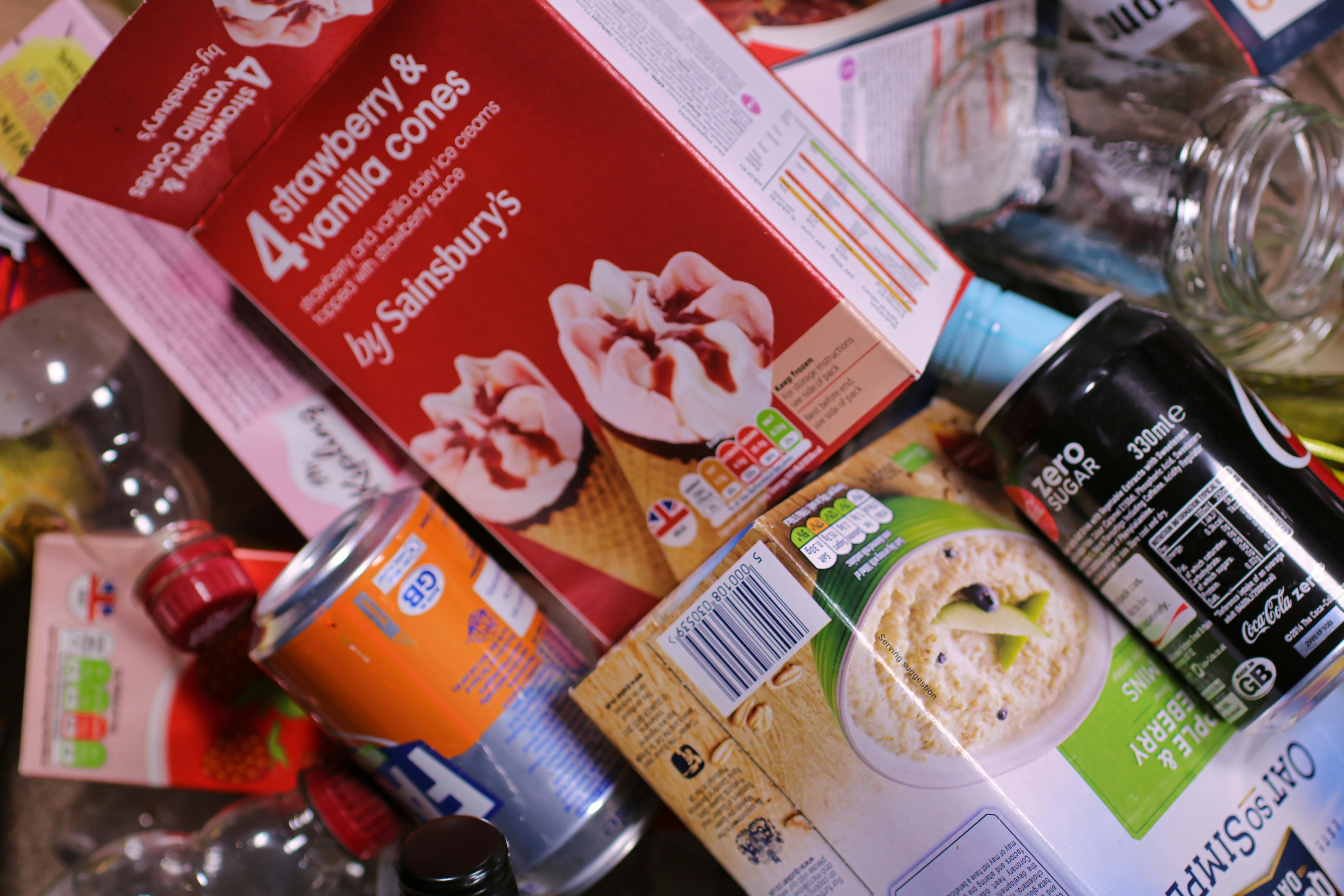 Free stock photo of cardboard, cardboard cartons, garbage