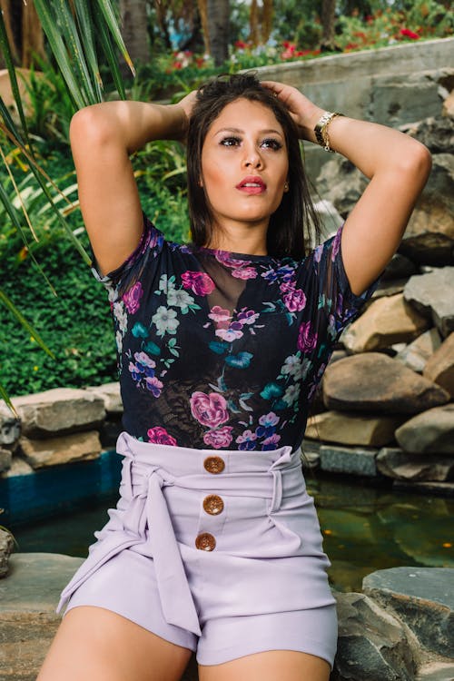 Photo of Woman Wearing Floral Top