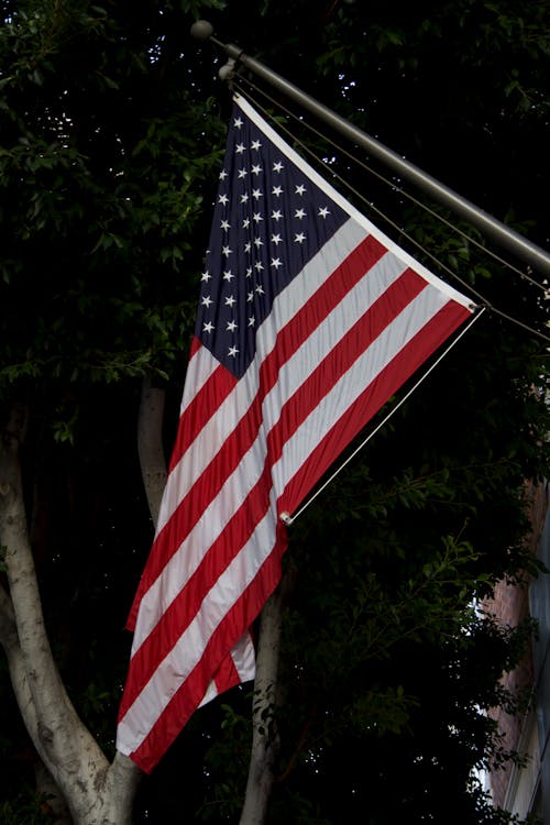 Fotos de stock gratuitas de bandera de america, bandera estadounidense, colgando