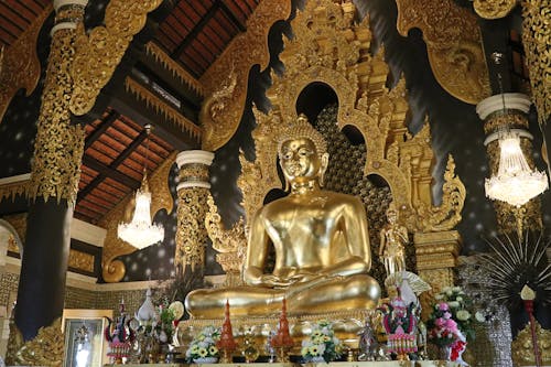 Gratis lagerfoto af buddha, buddhistisk tempel, gyldent tempel
