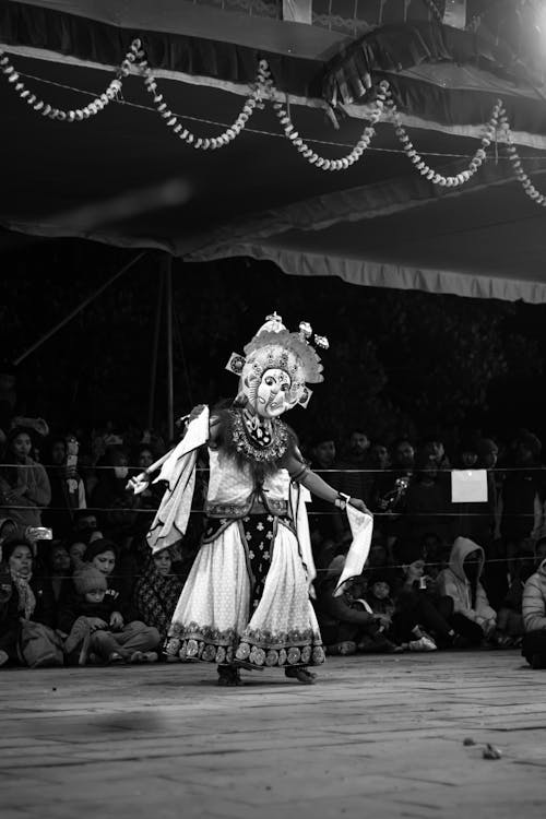 Free Newari cultural dance Stock Photo