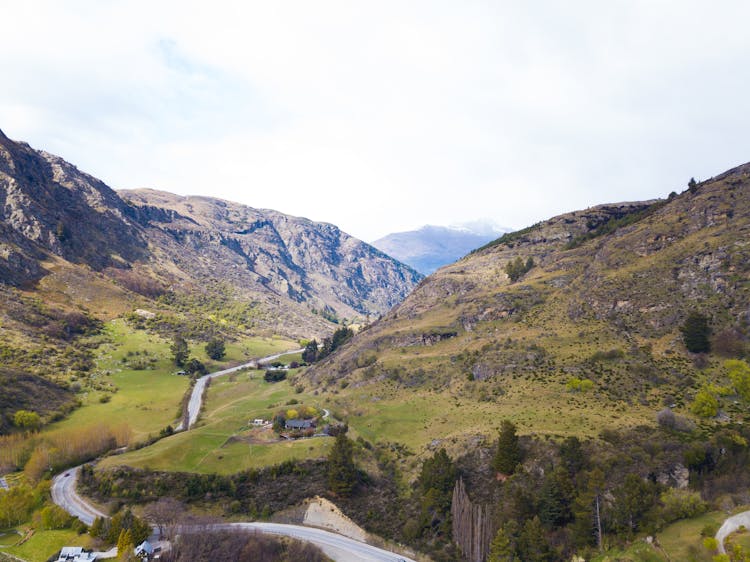 Aerial View Photography Of Mountain Pass