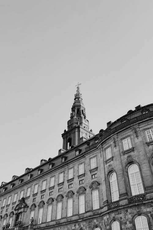 Free Christiansborg Palace Facade, Kopenhagen, Denmark  Stock Photo
