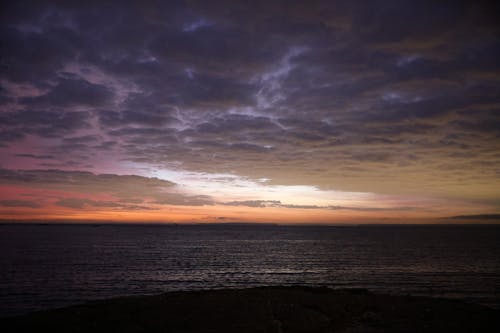 Ocean Under Cloudy Sky