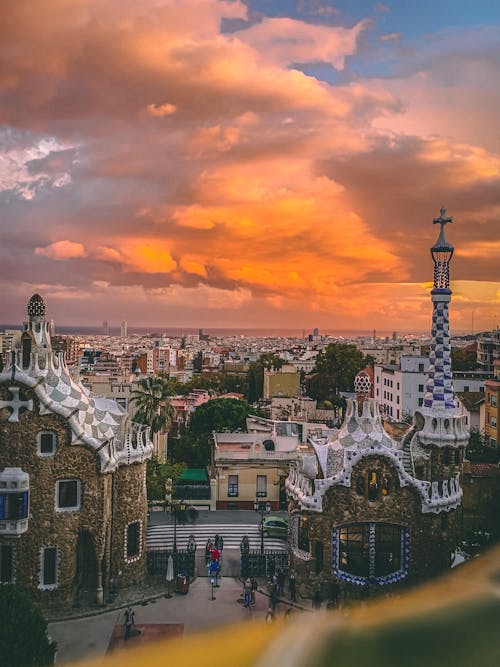 Sunset over Barcelona