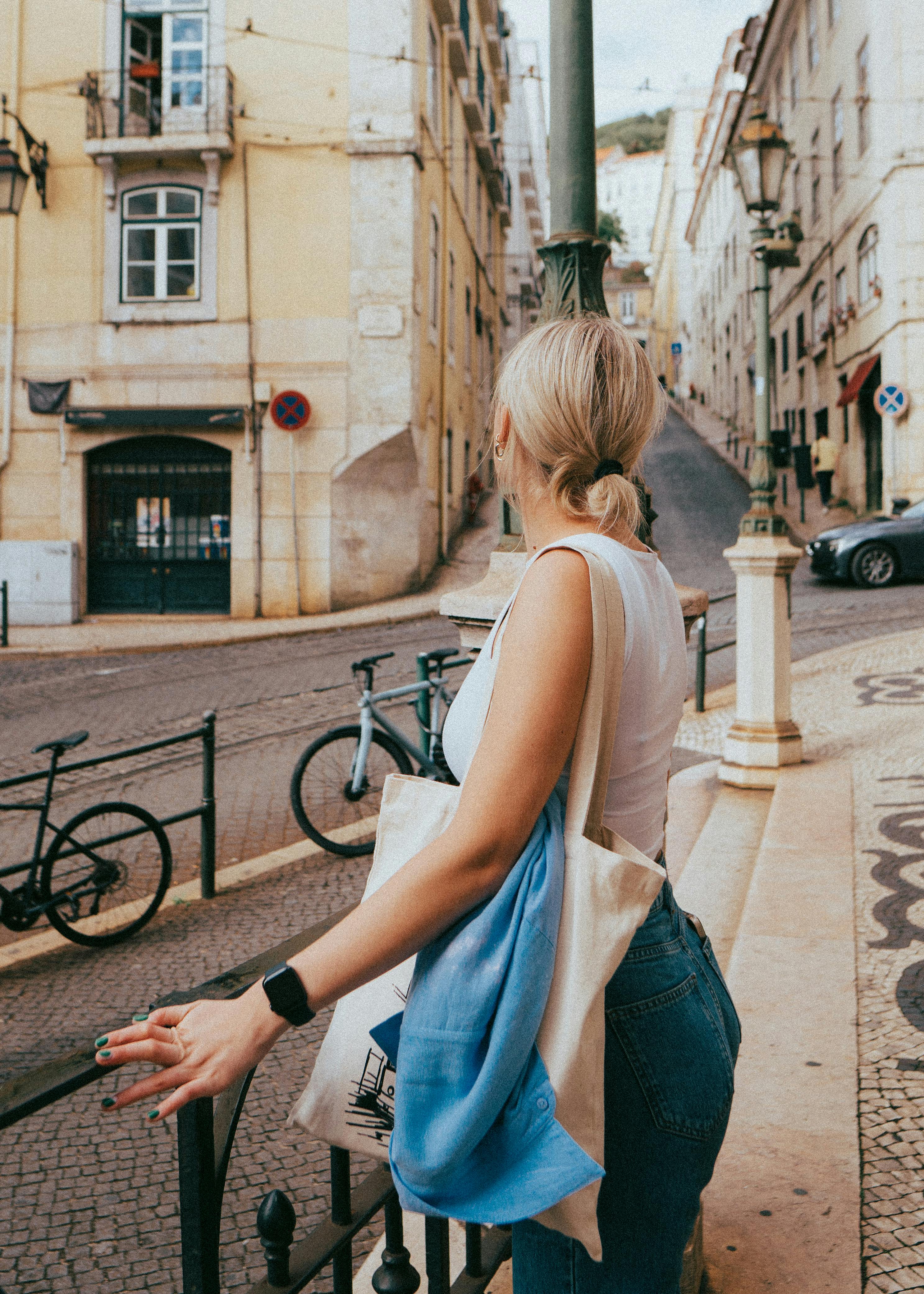Free Girl in Lisbon Stock Photo